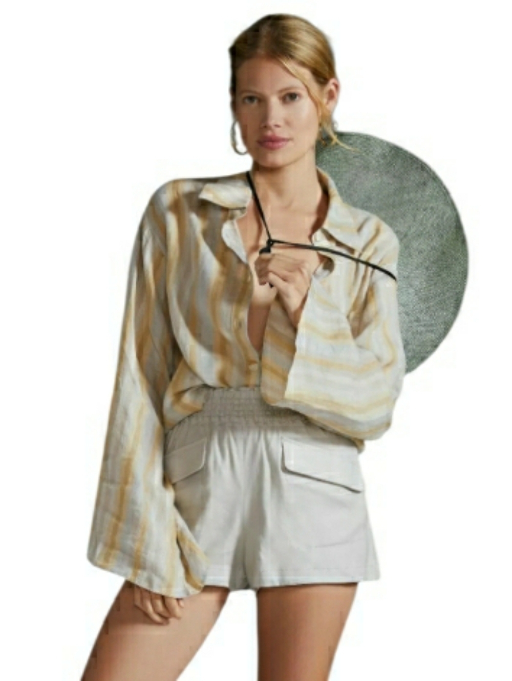 Maeve By Anthropologie Linen A-Line Shorts- SP